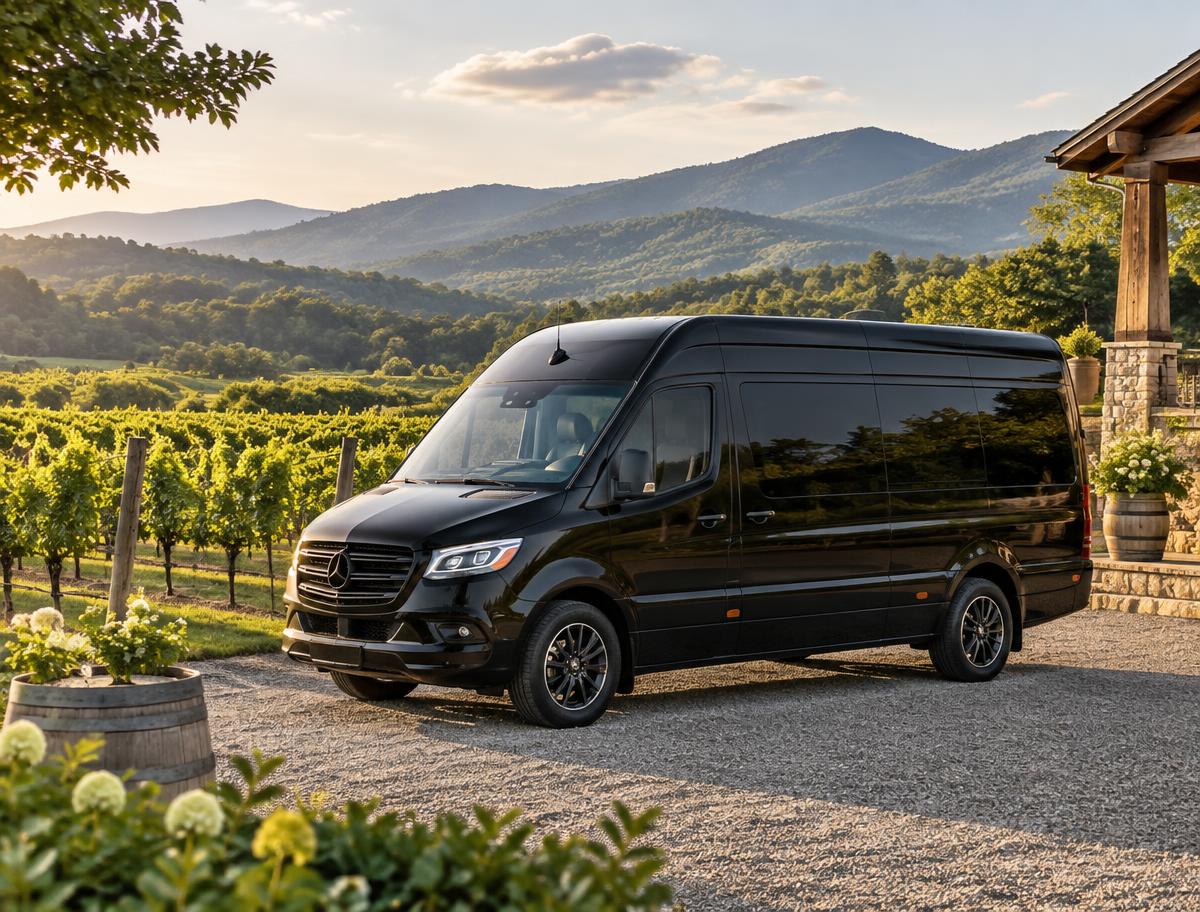 Private wine tour transportation in North Georgia